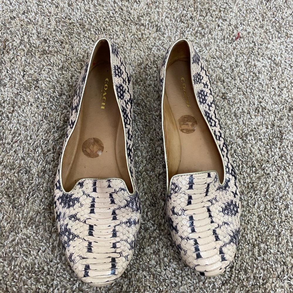 Coach Catrin Snake Flats
